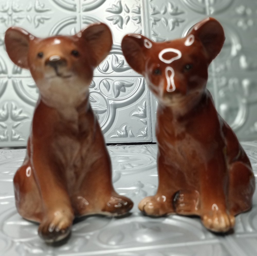Vintage Bear Salt and Pepper Shakers
